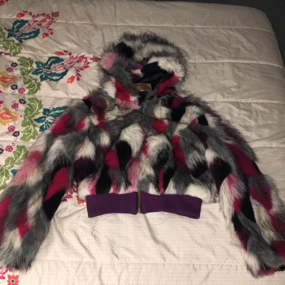Spirithoods Sample Open Crop Jacket w/Purple trim